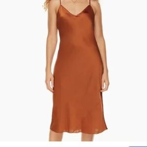 Wilfred Copper Satin Dress